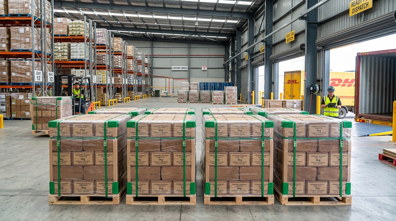 Palletization and Export Dispatch