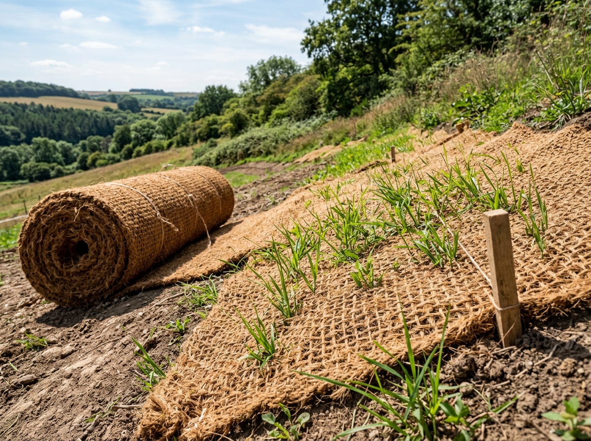 Coir Geotextile Netting & Erosion Blankets